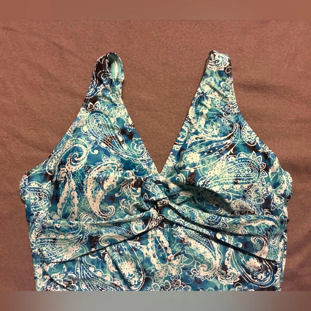 NWT Holipick Paisley One-Piece Swimsuit